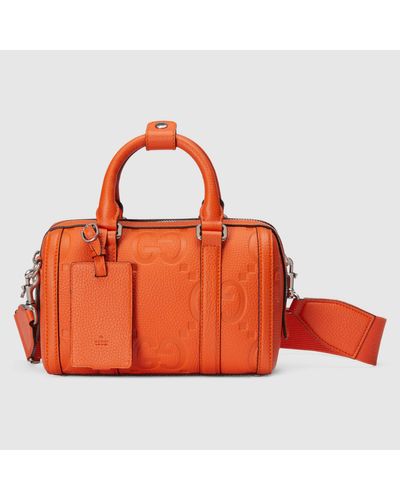 Gucci Mini-Reisetasche Mit Jumbo GG - Orange