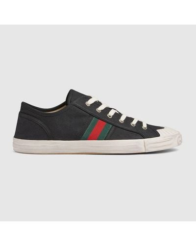 Gucci Trainer With Web - Black