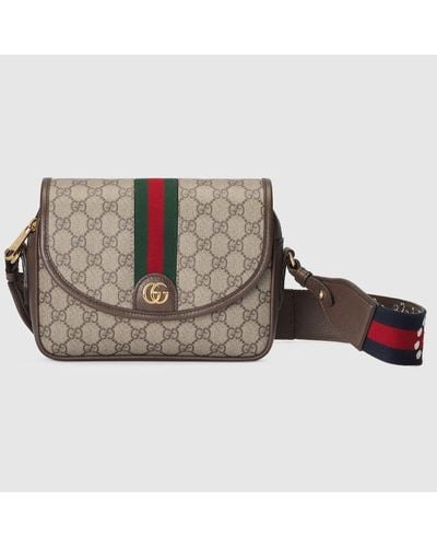 Gucci Ophidia GG Small Shoulder Bag - Brown