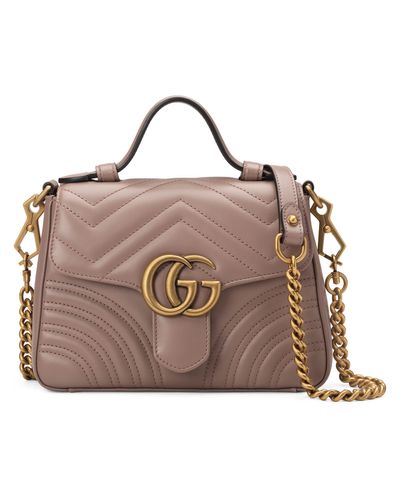 Gucci Mini sac à main gg marmont - Rose