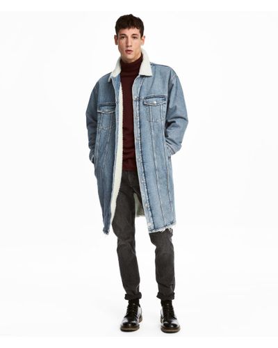long length denim jacket