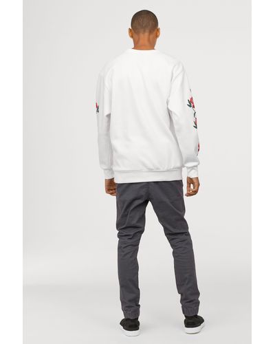 h and m cotton twill joggers