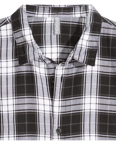 black and white flannel h&m