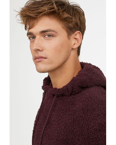 pile hooded top