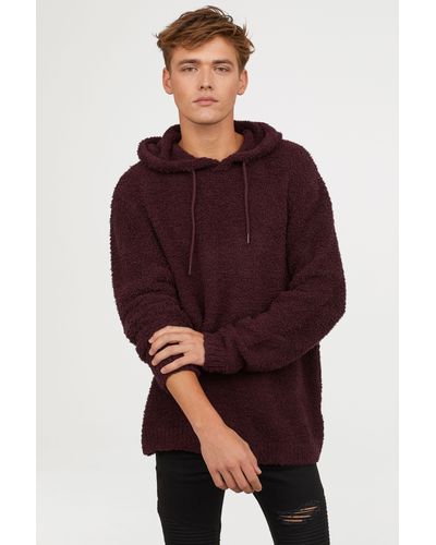 pile hooded top
