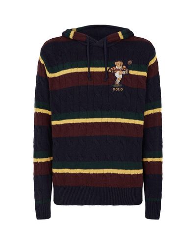 polo rugby bear hoodie