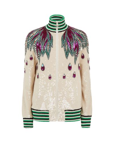 gucci sequin bomber jacket