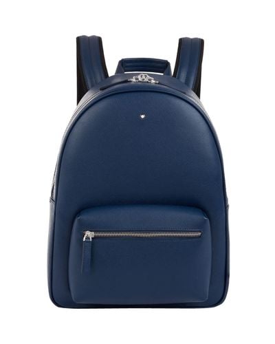 montblanc leather backpack