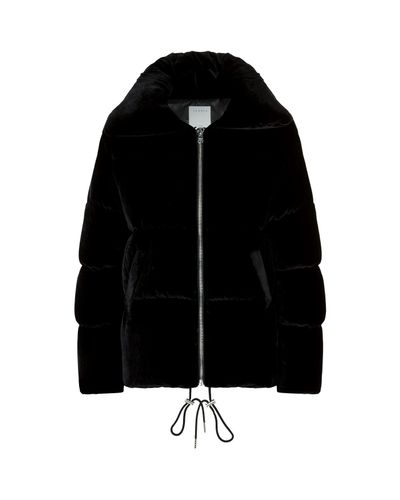 sandro velvet puffer jacket