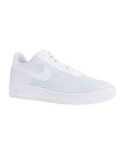 Nike Rubber Air Force 1 Flyknit 2.0 in White for Men - Lyst