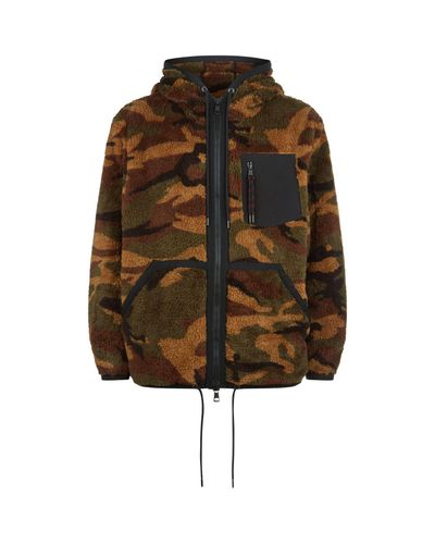 camo fleece jacket men's