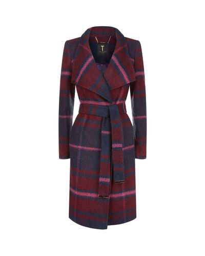 ted baker checked coat