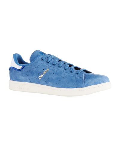 adidas Originals Denim Nubuck Stan Smith Sneakers in Blue for Men - Lyst