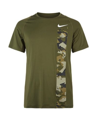 Nike Pro Camo T-shirt in Green for Men - Lyst