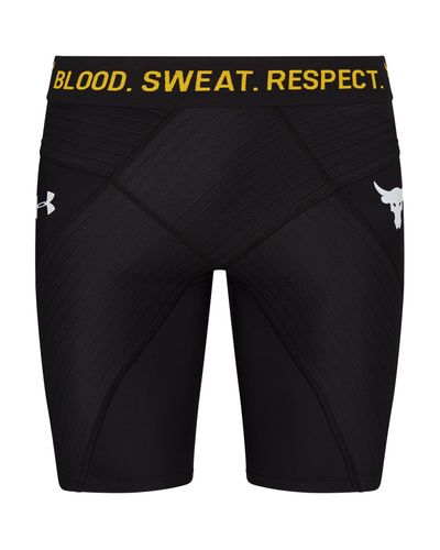 Under Armour Project Rock Compression Shorts in Black for Men - Lyst
