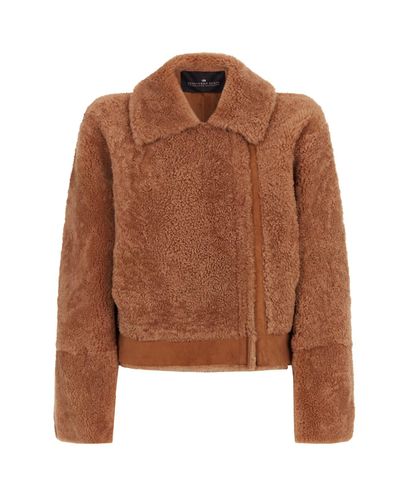 Designers Remix Shearling Reversible Jacket in Beige (Natural) - Lyst