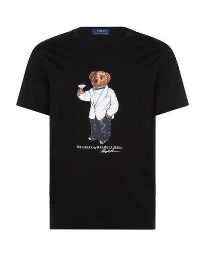 Polo Ralph Lauren Tuxedo Bear T-shirt in Black for Men | Lyst Canada