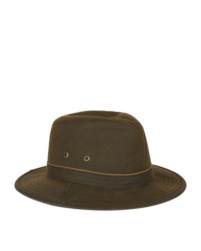 bifald gas Med andre band Stetson Ava Waxed Cotton Hat in Green for Men - Lyst