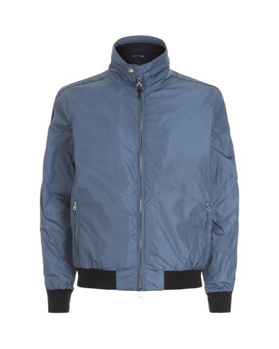 Dunhill Synthetic Nylon Bomber Jacket in Blue for Men - Lyst