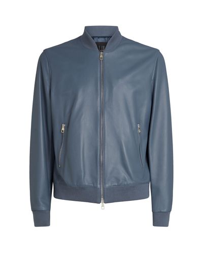 dunhill leather bomber jacket