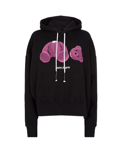 ErsA z Group l palm angels pink teddy bear hoodie