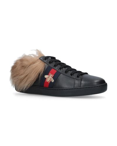 gucci fur trainers