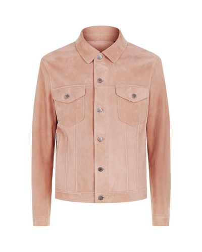 rose suede jacket