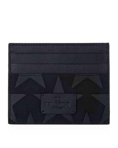 valentino camo card holder