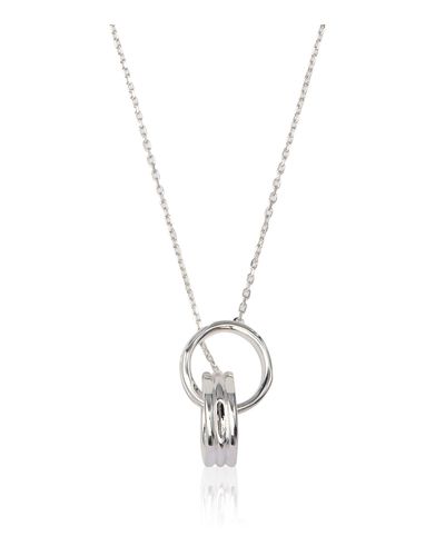 Links Of London Interlocking Necklace In Silver Metallic Lyst