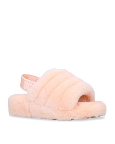 UGG Rubber Fluff Yeah Slides 40 in Pink - Lyst