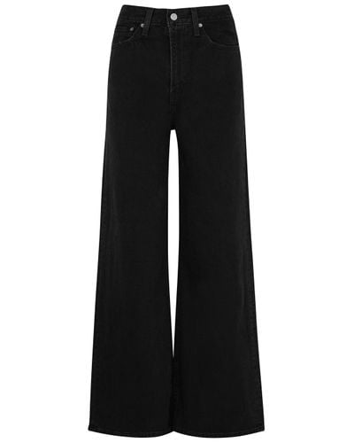 levi's ribcage wide leg black