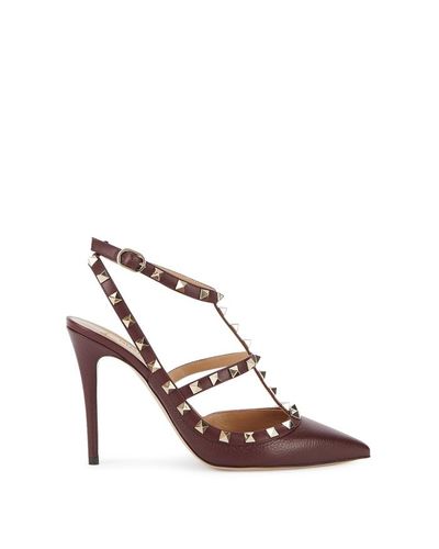 valentino burgundy shoes