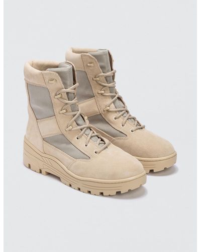 Yeezy Suede Combat Boot in Sand (Natural) for Men - Lyst