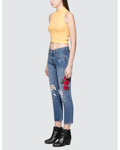 levi's 501 cropped taper