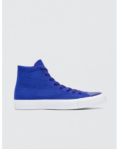 converse flyknit blue