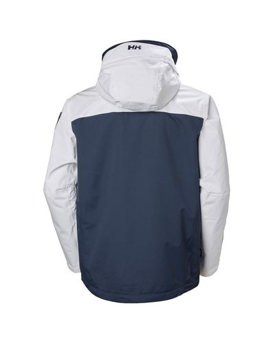 helly hansen blue and white jacket