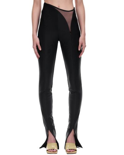 Mugler Synthetic Eco Lycra Trousers in 