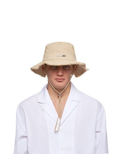 Jacquemus Cotton 'le Bob Artichaut' Bucket Hat in Beige (Natural) for