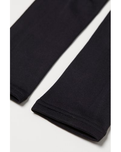 H\u0026M Mama Fleece leggings in Black | Lyst