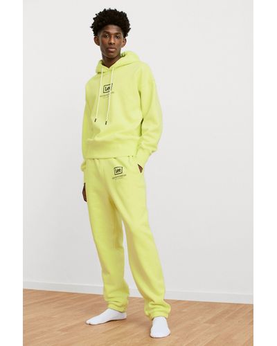 H&M Cotton Joggers in Neon Yellow (Yellow) for Men - Lyst
