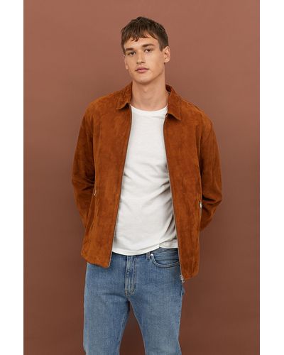 suede bomber jacket h&m