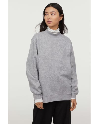 gray mock turtleneck