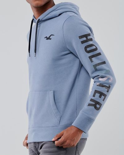 hollister mountain print hoodie