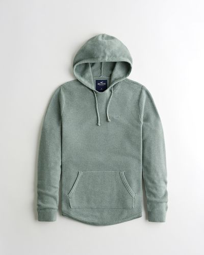 curved hem hooded sweater hollister