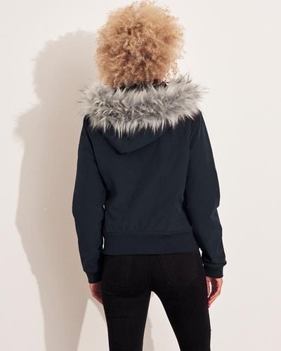 hollister cozy lined bomber jacket