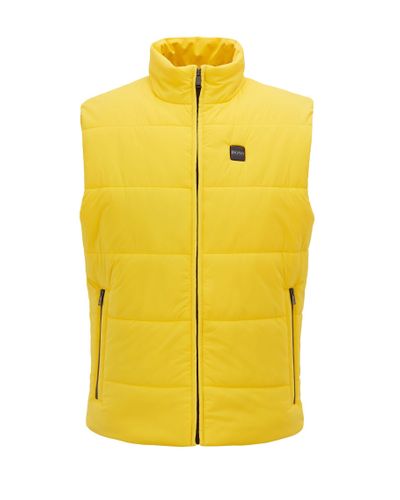 BOSS Synthetic Zip-through Gilet In Water-repellent Stretch Fabric in ...