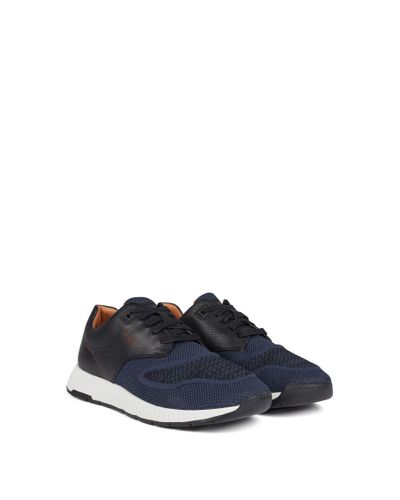 hugo boss navy blue sneakers