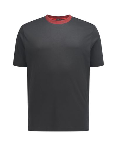 BOSS by Hugo Boss Slim Fit T Shirt In Interlock Cotton With Structured ...