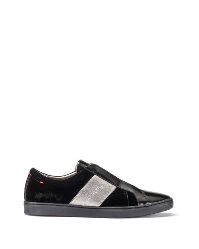 hugo boss laceless sneakers