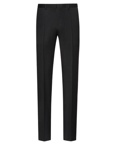 HUGO Extra-slim-fit Virgin-wool Pants With Natural Stretch in Black for ...
